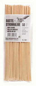 Bastelhalme naturgebl. 22cm BRINGMANN 961 o. Hülle 50ST
