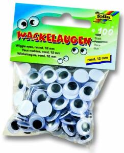 Wackelaugen D12mm FOLIA 750012 100ST