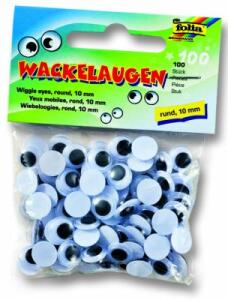 Wackelaugen rund 10mm FOLIA 750010  100ST