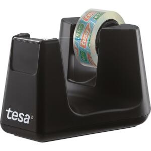 tesa Tischabroller Easy Cut Smart ecoLogo - inkl. 1 Rolle Klebefilm Eco & Clear