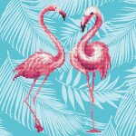 Diamond Dotz Flamingo Duo 32x32cm - ab 8 Jahren
