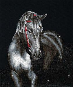 Diamond Dotz Mitternachtshengst - 42x53cm - ab 8 Jahren
