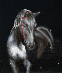 Diamond Dotz Mitternachtshengst - 42x53cm - ab 8 Jahren