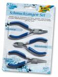 Schmuck-Zangen 3er Set Seit.schn.,Rund-u.Kombiz.