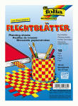 Flechtblätter 12x17cm FOLIA 760 10Paar bunt sort.