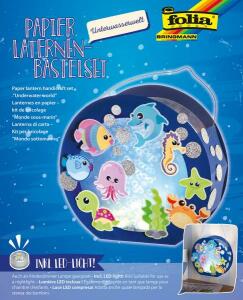 Laternen-Bastelset Unterwasserwelt - inkl. Deko-Licht