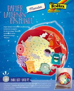 Bastelset Laterne mit LED FOLIA 68104 Monster
