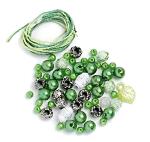 Perlen-Set grün-weiß 7610877462875