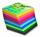 Faltblatt Mini 5x5cm 10Farb.so FOLIA 8955  500Bl