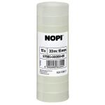Klebefilm NOPI transparent, PP, unsichtbar, Bandgröße 33 m x 15 mm