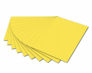 Tonzeichenpapier 50x70cm Zitronengelb mit EAN,130g