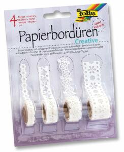 Deko Papierbordüre 4RL sortiert FOLIA 13802 Creative selbstklebend