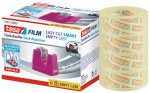 Tesa Tischabroller Smart pink + 4 Rollen Tesafilm -...