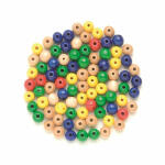 Holzperlen FSC100% 10 mm bunt-mix, 47 Stück