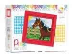 Pixel Geschenkverpackung Pferd mit Rahmen