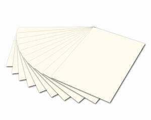 Tonzeichenpapier 50x70cm Perlweiß mit EAN,130g