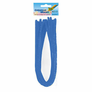 Chenilledraht 8mm  mittelblau FOLIA 77834 50cm 10ST