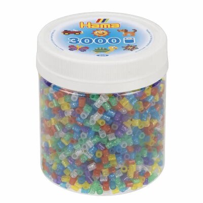 Bügelperlen Glitter Mix