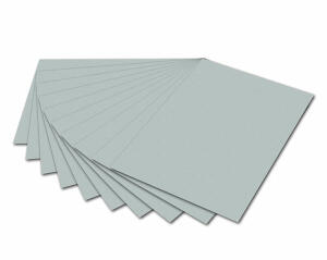 Tonzeichenpapier 50x70cm Silber mit EAN,130g