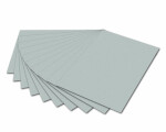 Tonzeichenpapier 50x70cm Silber mit EAN,130g