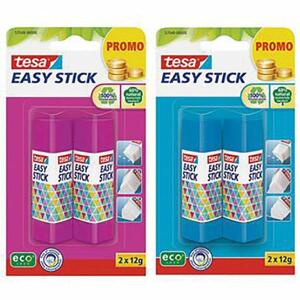 Klebestift  2x12g pink&blau TESA 57048-00000-00 Easy Stick