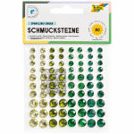 Schmucksteine selbstkl. Emerald Dream, 80 Stück