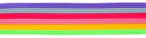 Verzierwachsstreifen 6x3St.,200x2mm,regenbogen