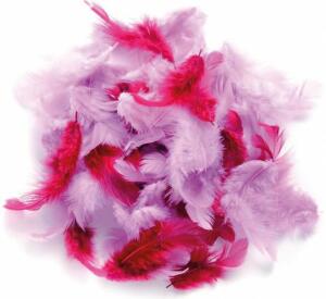 Deco-Federn rosa sortiert 10 g