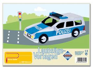 Laubbsägevorlage Motiv Polizei - ab 6 Jahren - Produkt und Design made in Germany