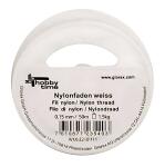 GLOREX Nylonfaden weiss 0,15mm 100m
