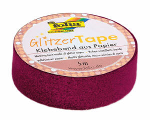 Glitzer-Tape, pink 15mmx5m