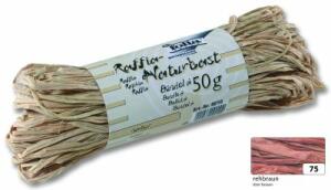 Bast Raffia matt rehbraun FOLIA 9075 50g  Naturbast