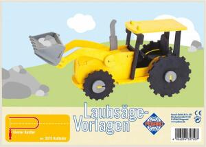 Laubbsägevorlage Motiv Radlader - ab 6 Jahren - Produkt und Design made in Germany
