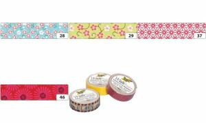 Washi-Tape 15mm x 10m Blütenkrake grün