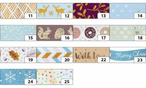 Washi-Tape Hotfoil Kupfer Schraffur