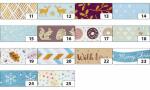 Washi-Tape Hotfoil Kupfer Schraffur