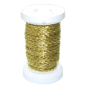 GLOREX Effektdraht gold 0,25mm 60m