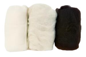 GLOREX Schafwolle 3 x 10g Natur-Mix