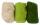 Schafwolle 3 x 10g Grün-Mix