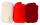 GLOREX Schafwolle 3 x 10g Rot-Mix