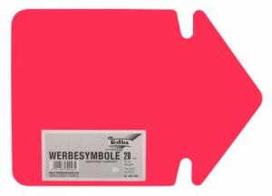 Werbe-Pfeil 35cm 20 Stück Leuchtrot