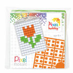 Pixel Schlüsselring Set Blume