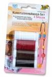 Kunstlederbänder-Set 4 Spulen à 1,5m x 3mm