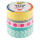 Washi Tapes 10m Neon Pink 5 Motive - Klebeband aus Reispapier, von Hand abreißbar, säurefrei, - 2 Rollen 15mmx10m, 1 Rolle 10mmx10m, 2 Rollen 5mmx10m, Folia