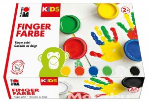 Fingerfarbe Kids, 6x100ml