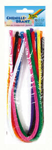 Chenilledraht bunt sortiert FOLIA 77809 50cm D8mm 10ST