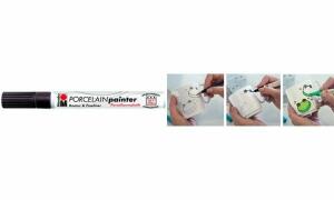 Porzellanmalstift 1mm schwarz MARABU 0123 11 073  Kontur