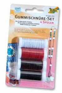 Gummischnur 5m fbg.sort. FOLIA 13701  4St