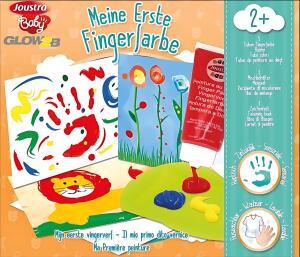 Meine erste Fingerfarbe inkl. Zub 5 Farben Mischbehälter, Zeichenheft