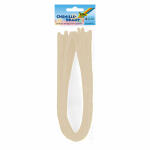 Chenilledraht,50cm,8mm 10 Stück chamois